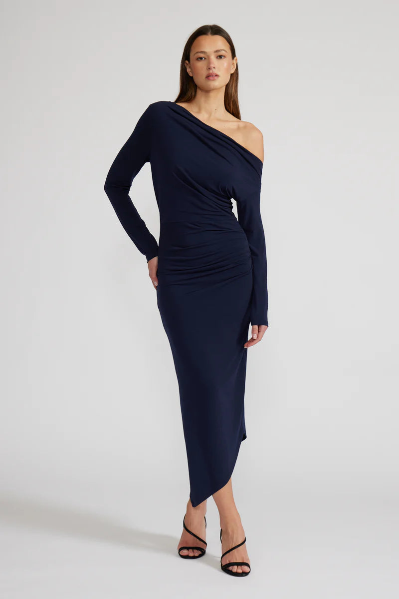 Alissa Asymmetric Dress Navy H / Large / DR4292