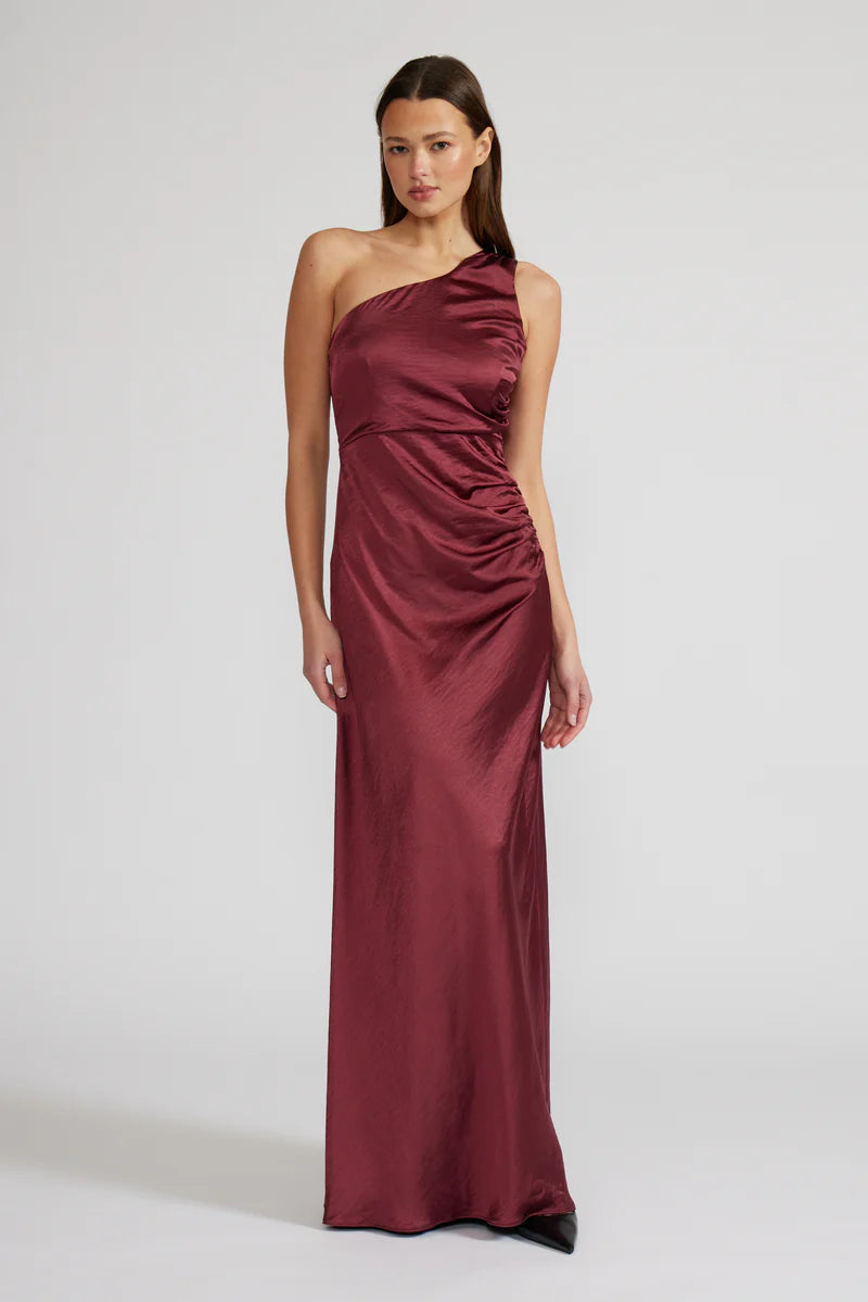 MILENA ONE SHOULDER DRESS Copper Penny MILENA ONE SHOULDER DRESS Copper Penny