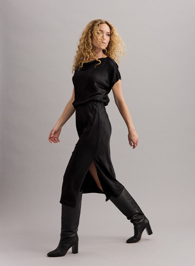 KARTER SHORT SLEEVE MIDI DRESS Copper Penny KARTER SHORT SLEEVE MIDI DRESS Copper Penny