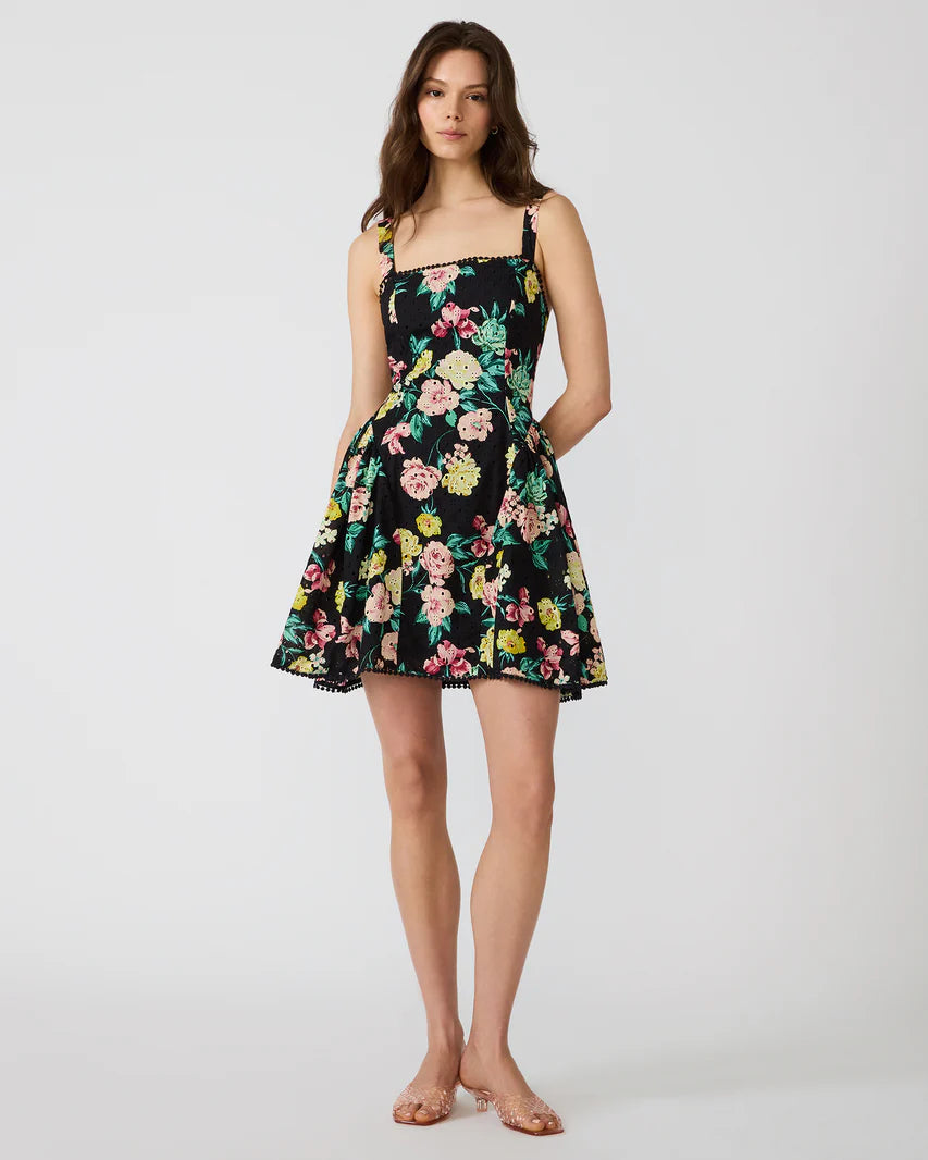 Steve Madden Olympia Dress in BLK DITSY Floral