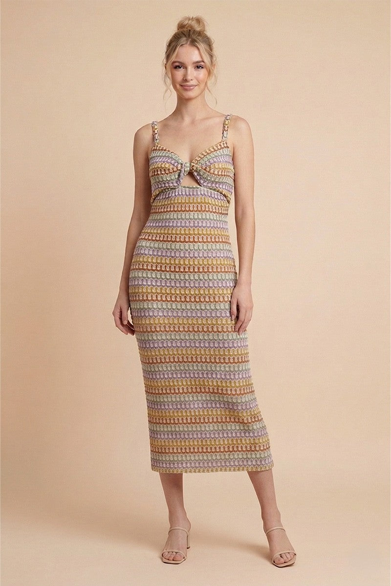 front twist midi dress The Twist-Front Midi Dress