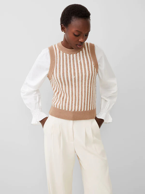 KNIT COMBO TOP