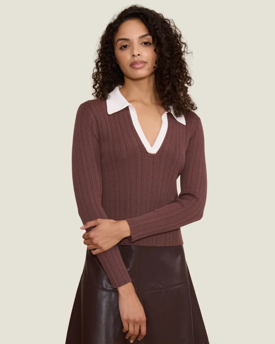 JAX POLO LONG SLEEVE TOP