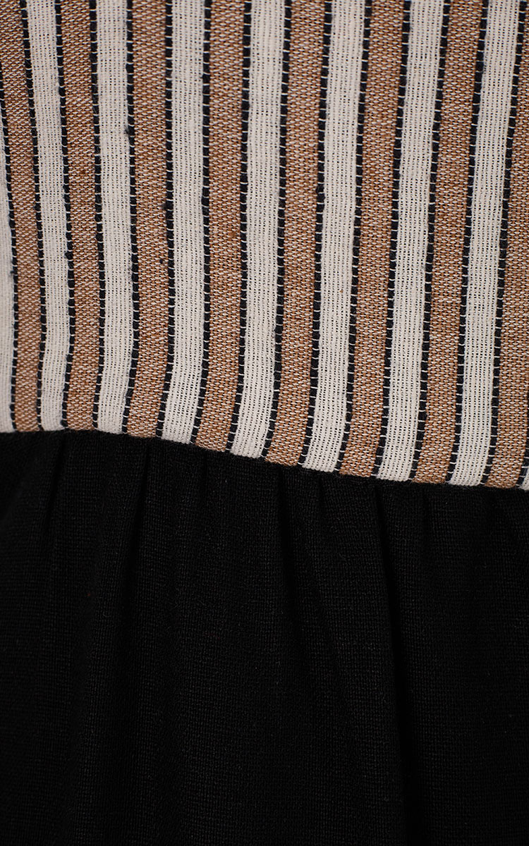 EMBROIDERED LINEN MAXI DRESS