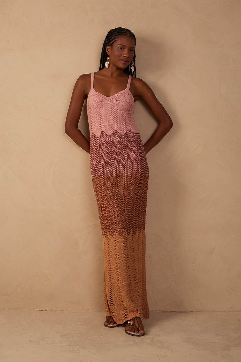 DUNES CROCHET MAXI DRESS MULTI / Medium / 01.33.2365 DUNES CROCHET MAXI DRESS MULTI / Medium / 01.33.2365