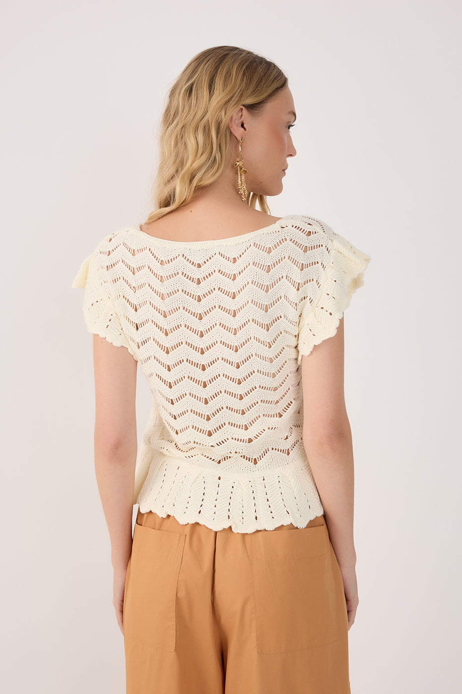 Crochet Flutter Top
