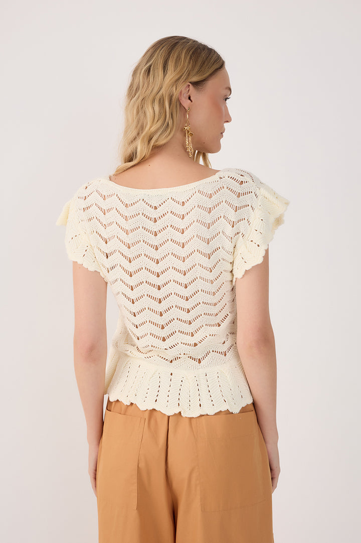 Crochet Flutter Top