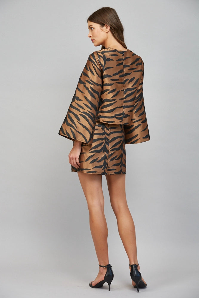 ANIMAL PATTERN MINI SKIRT