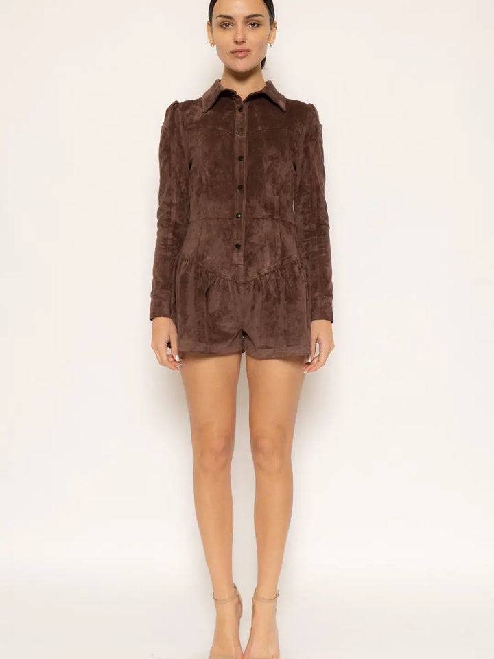LONG SLEEVE COLLAR ROMPER