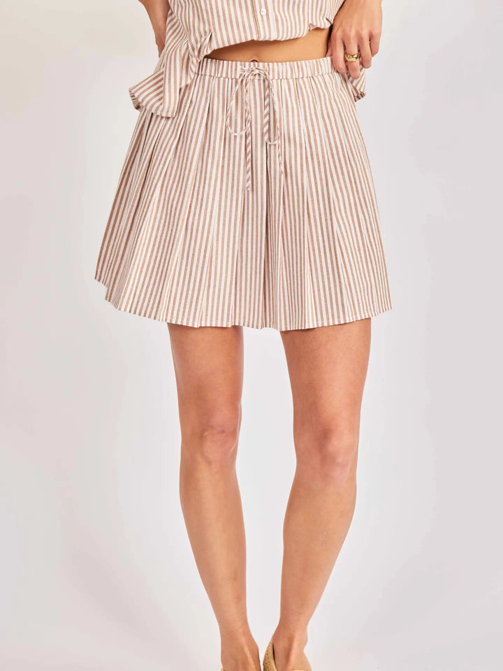 JETSET PLEATED MINI SKIRT