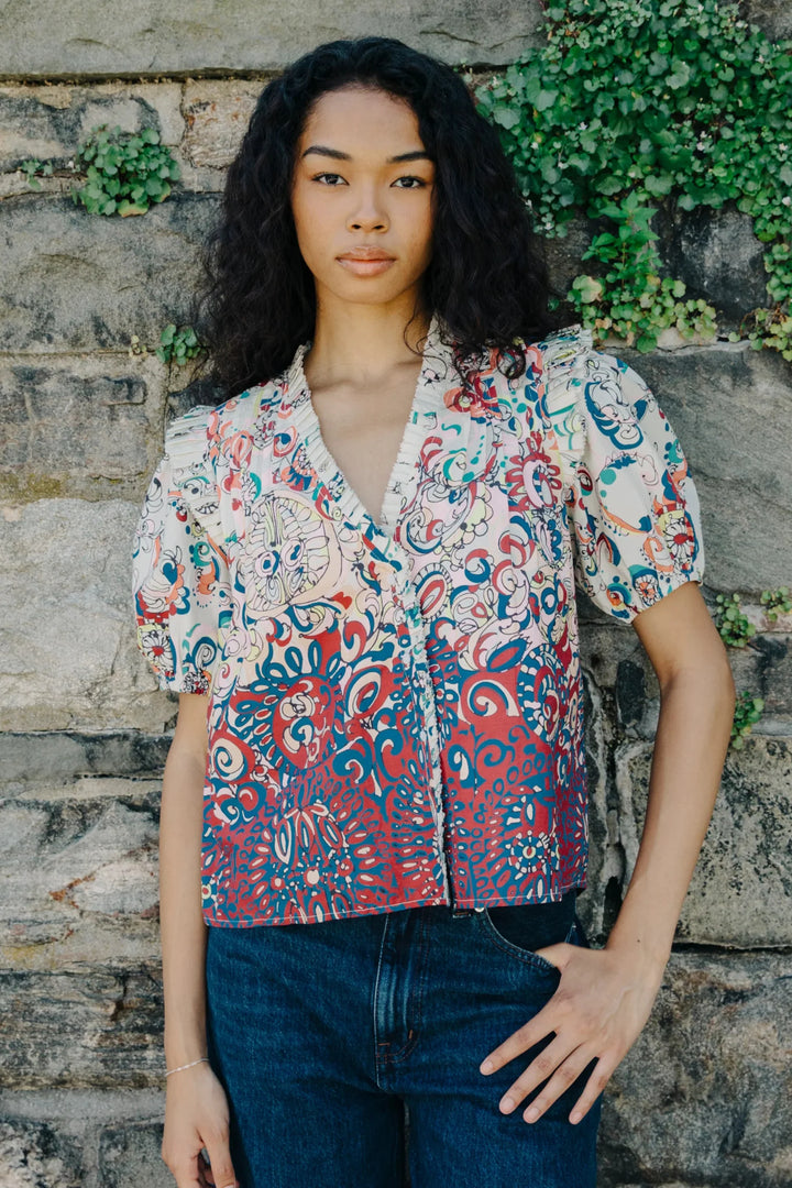 SHORT SLEEVE DANA TOP