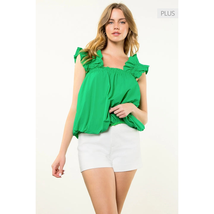 FLORAL PRINT BUBBLE TOP