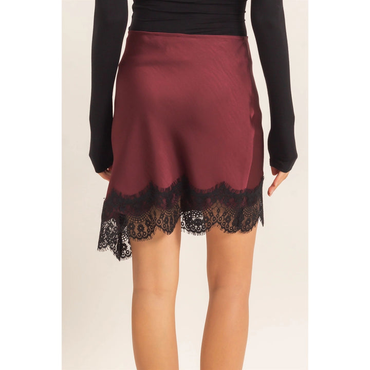 ASYMMETRICAL BIAS CUT SLIP SKIRT