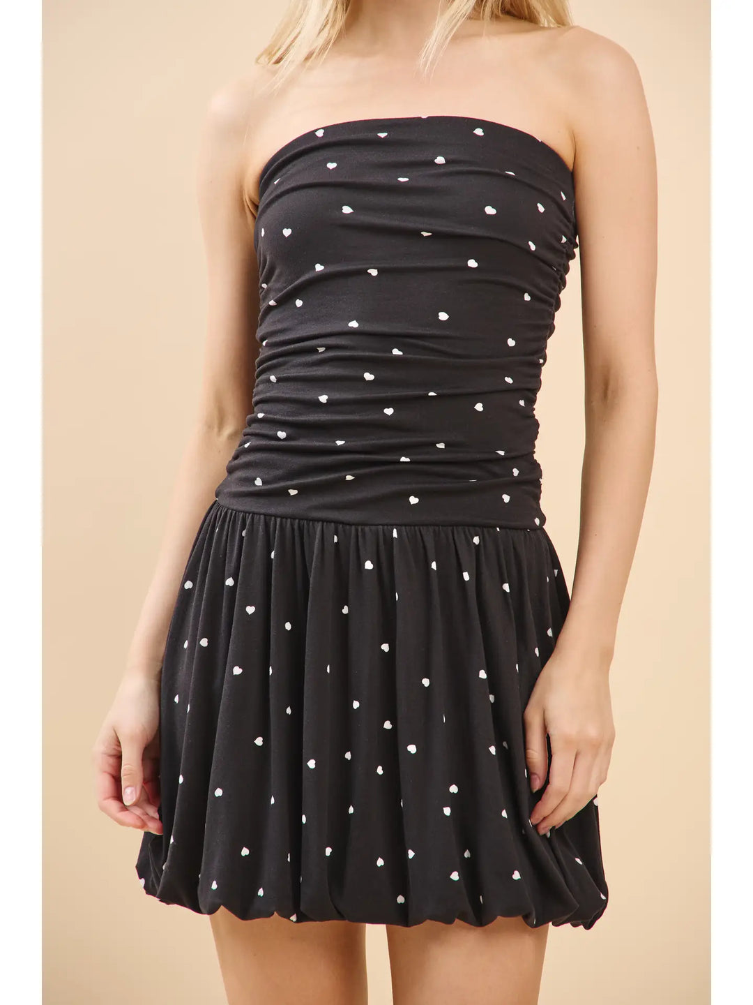 BALLOON TUBE MINI DRESS