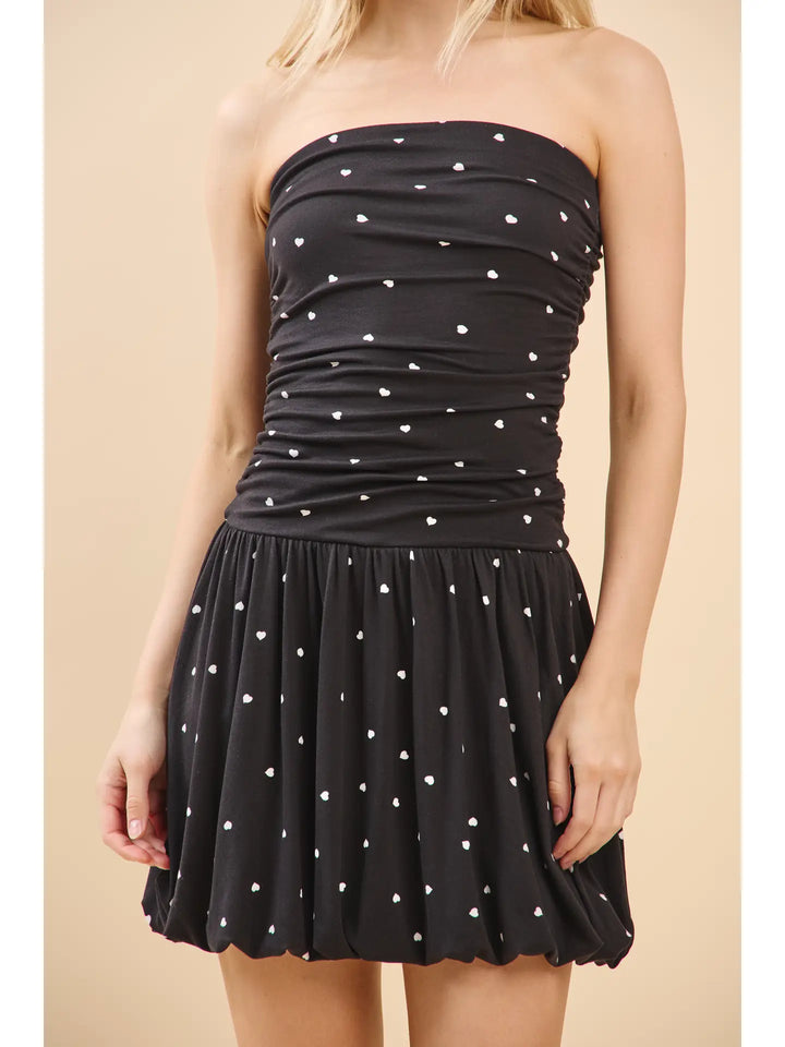 BALLOON TUBE MINI DRESS