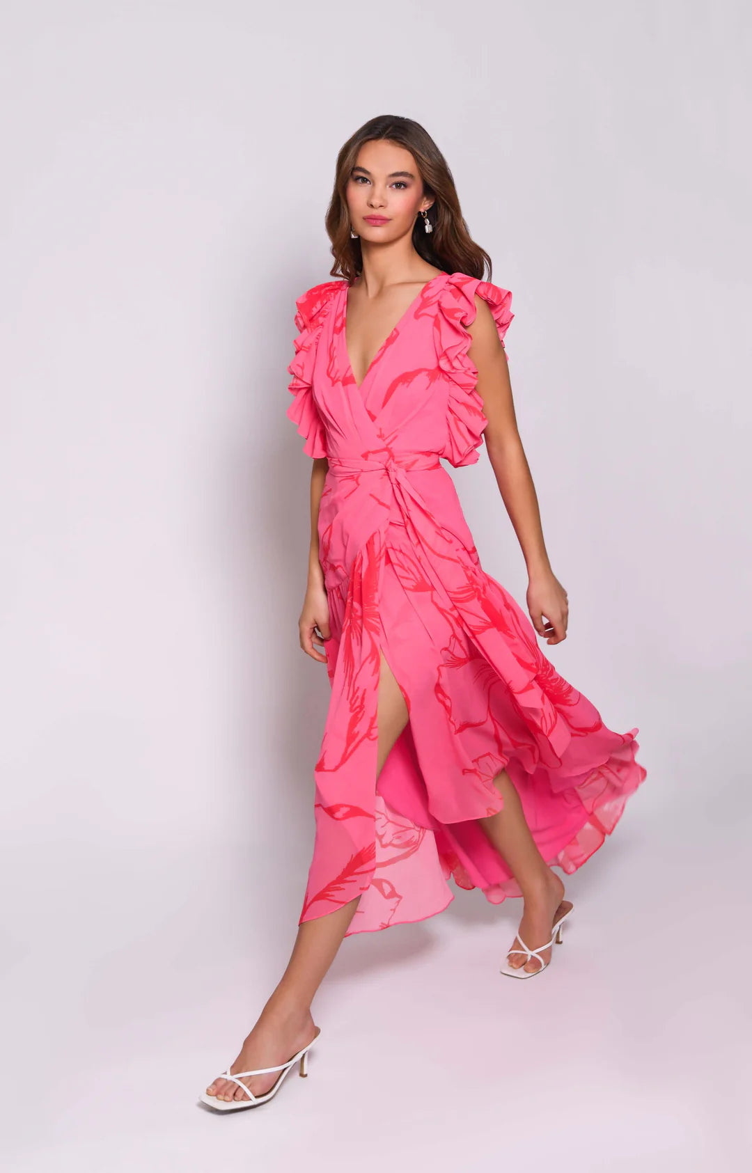 Penny shimmer silk maxi 2025 dress