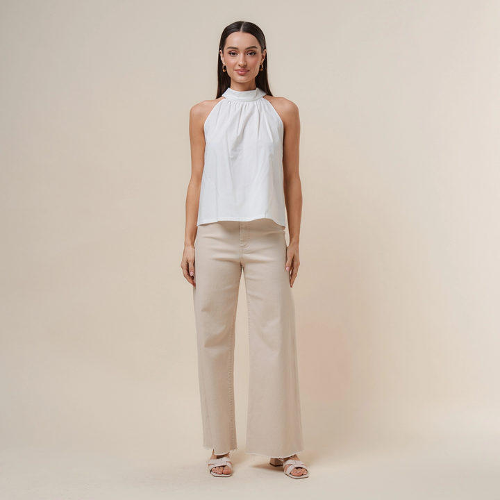 HALTER NECK BLOUSE TOP