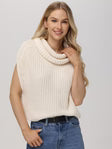 CATE SLEEVELESS TURTLENECK SWEATER