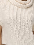 CATE SLEEVELESS TURTLENECK SWEATER