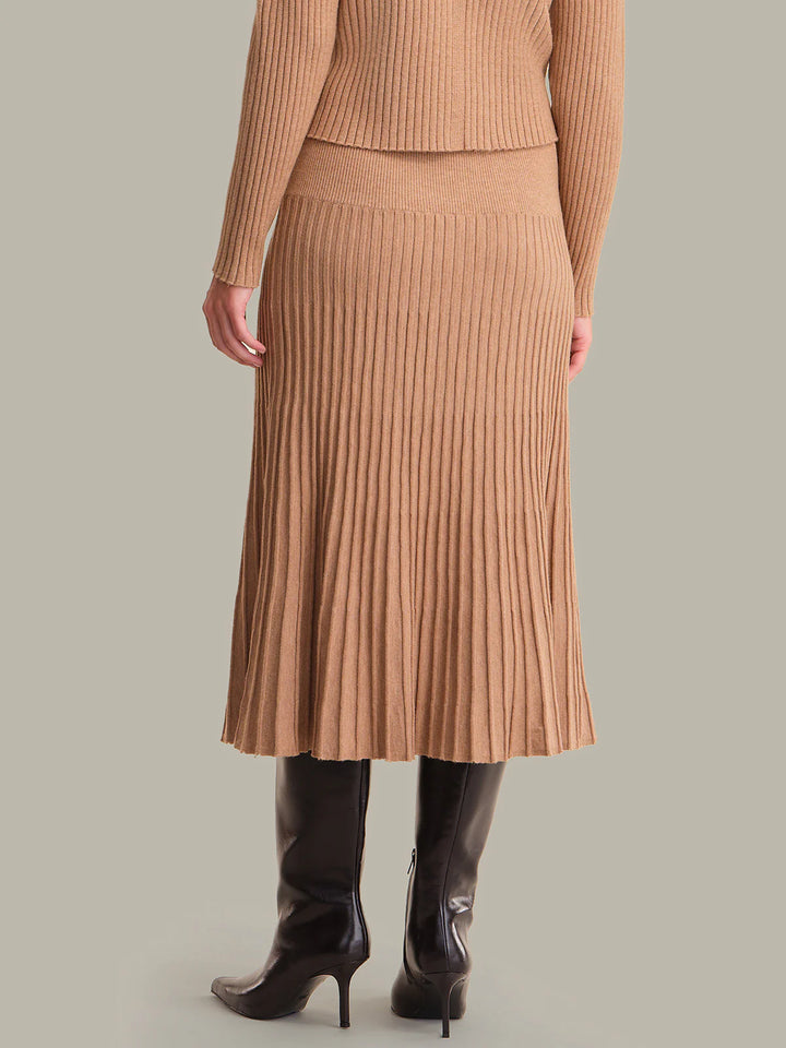 RORY PLEATED MIDI SKIRT