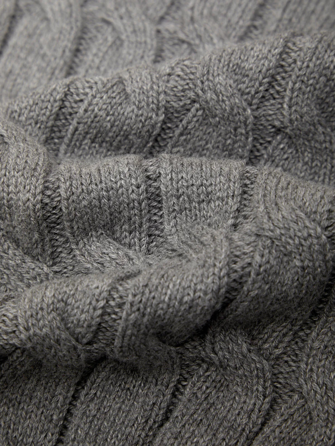 MARTHA FAUX OVER THE SHOULDER CABLE SHELL