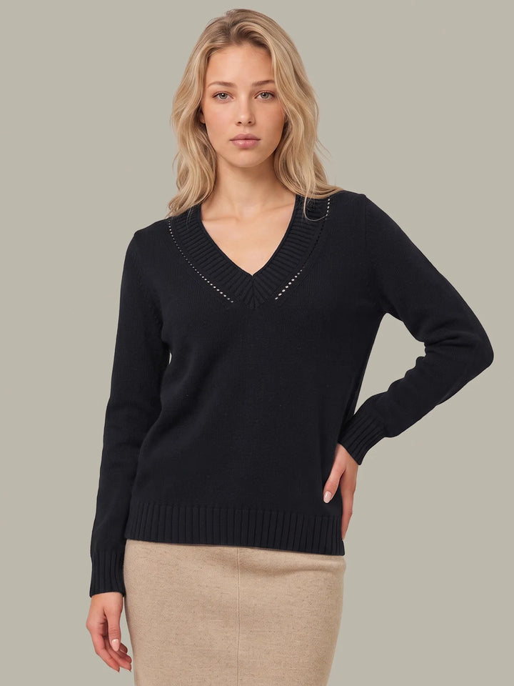VIRGINIA V NECK PULLOVER