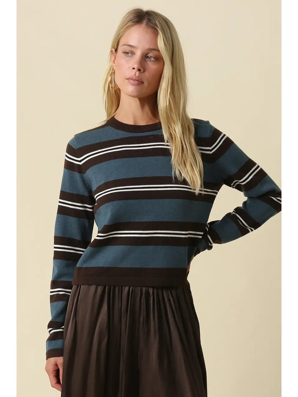 ADDISON STRIPE KNIT TOP
