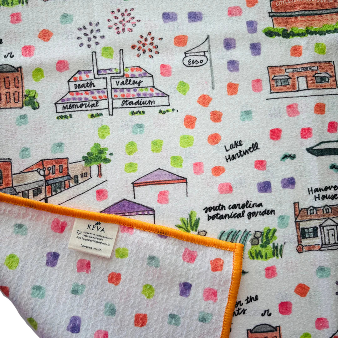 CLEMSON TEA TOWEL - DOUBLE SIDED