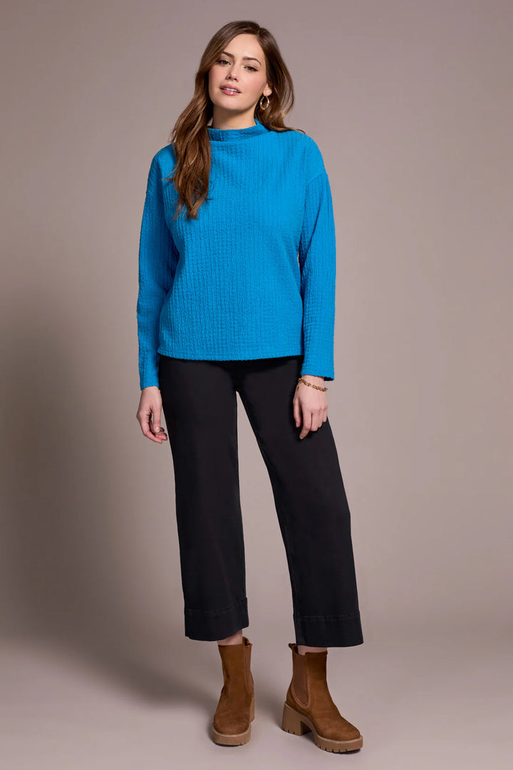 LONG SLEEVE FUNNEL NECK DOLMAN TOP