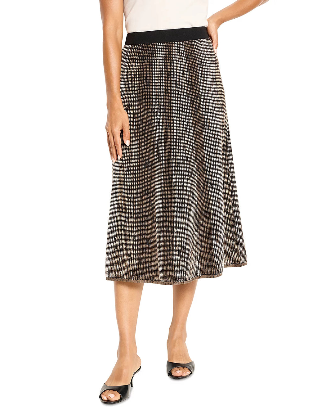 OMBRE PIXEL KNIT SKIRT