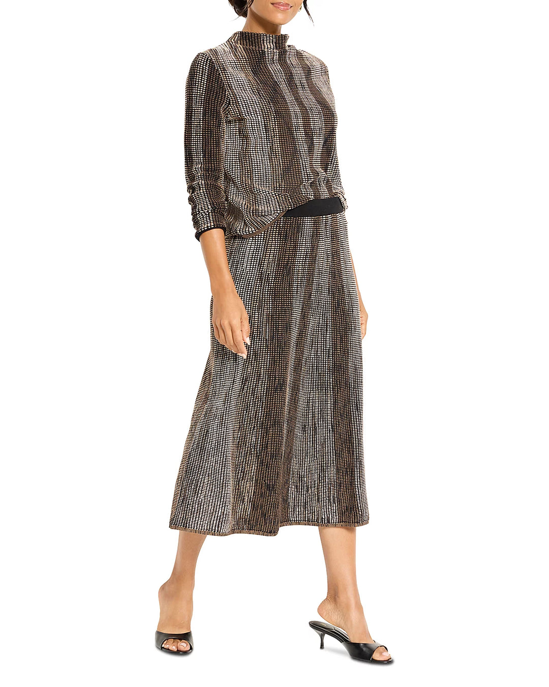 OMBRE PIXEL KNIT SKIRT