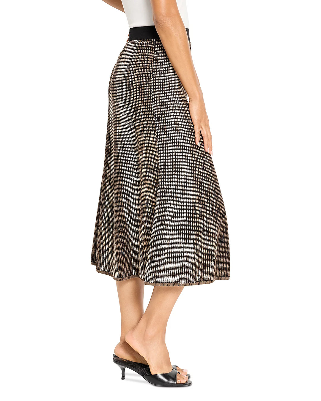 OMBRE PIXEL KNIT SKIRT