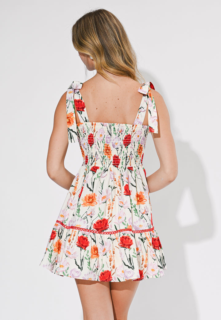 Wrenlee Floral Fit &amp; Flare Mini Dress