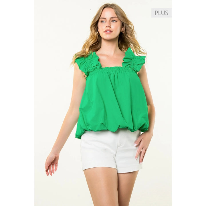 FLORAL PRINT BUBBLE TOP