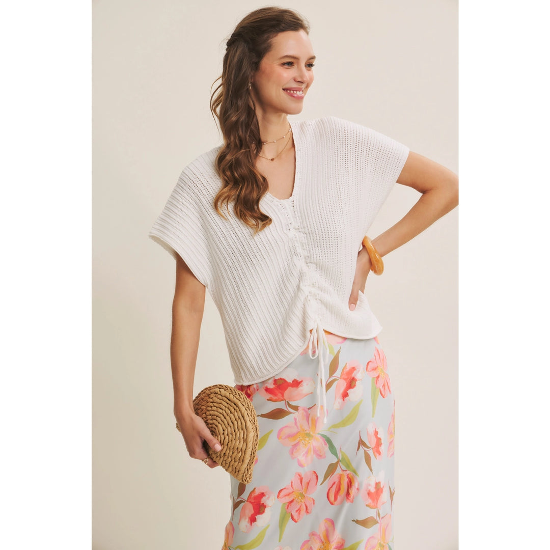 FLATTERING MOVEMENT FLORAL SATIN BIAS MIDI SKIRT