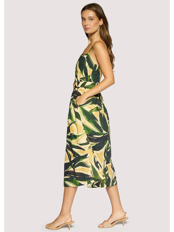 PALM SERENADE MIDI DRESS