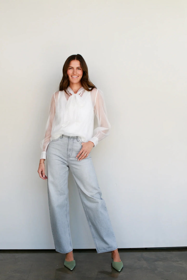 NATASIA SHEER BLOUSE