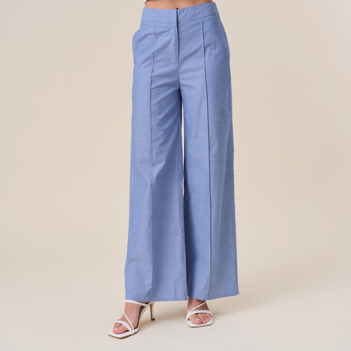 FRONT PIN TUCK DETAILED PANTS