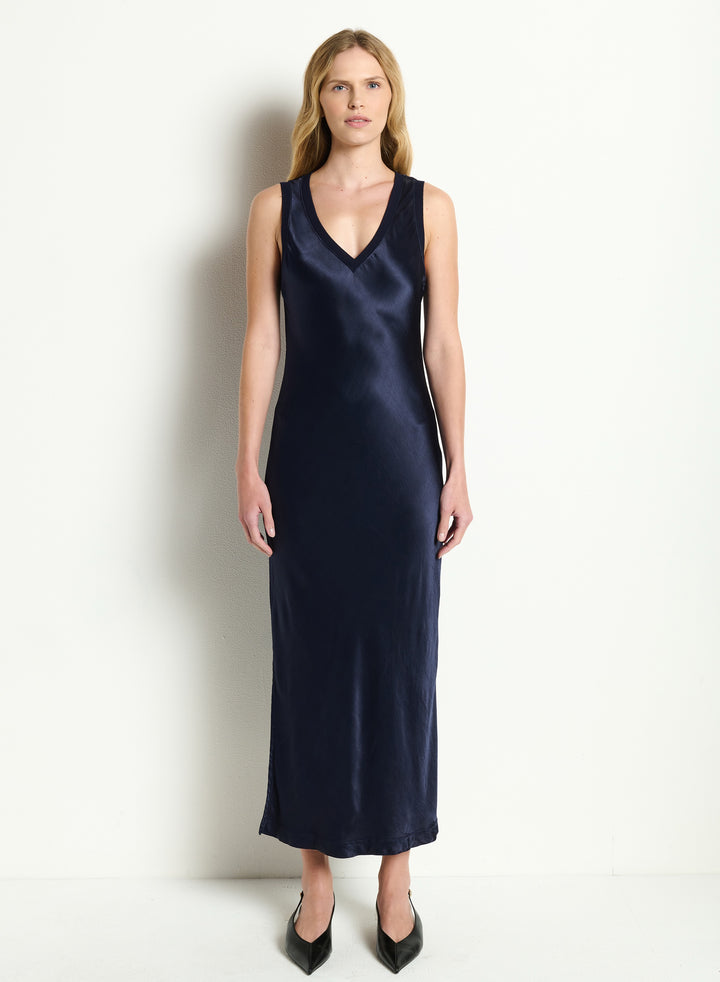 RANDI V-NECK MIDI DRESS