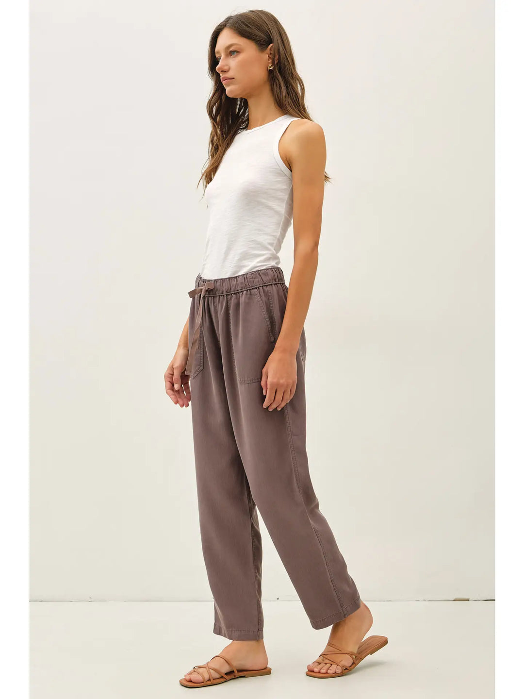 TENCEL TAPERED PANTS