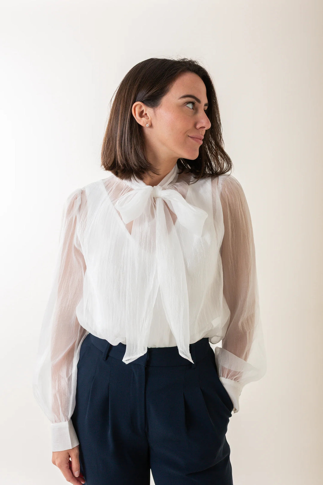 NATASIA SHEER BLOUSE