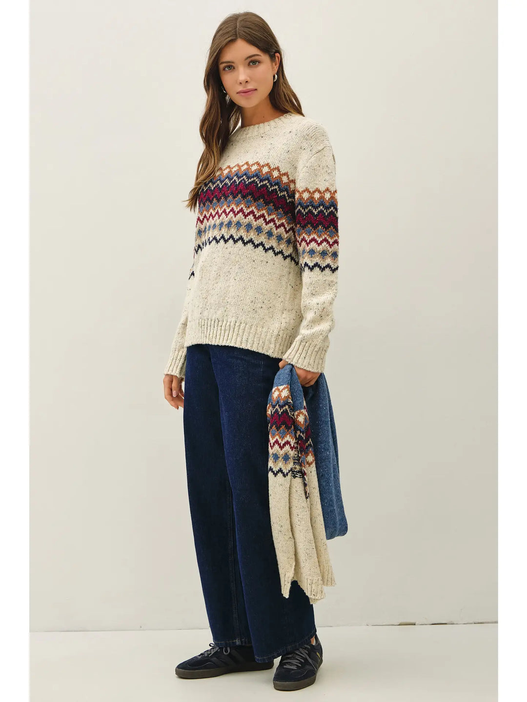 COMO FAIR ISLE MID BLOCK SWEATER