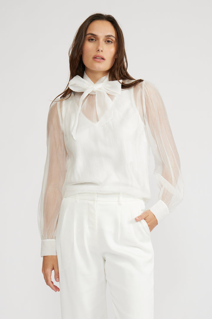 NATASIA SHEER BLOUSE