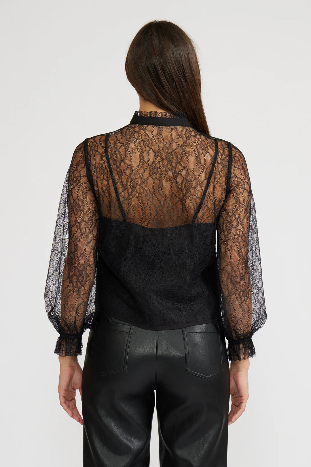 LIZETTE LONG SLEEVE LACE TOP