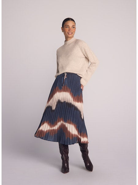 PLEATED SKIRT WITH TIE