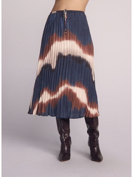 PLEATED SKIRT WITH TIE