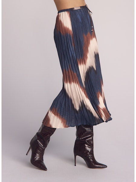 PLEATED SKIRT WITH TIE