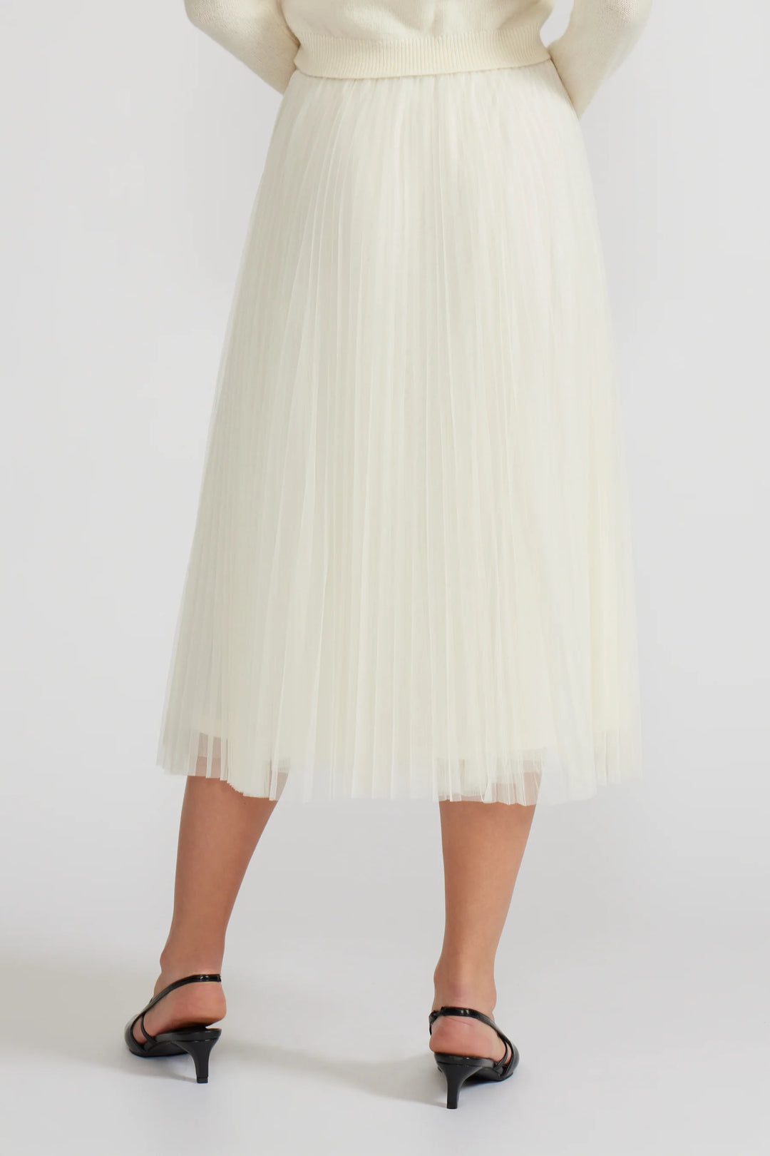 SHARLENE PLEATED TULLE SKIRT