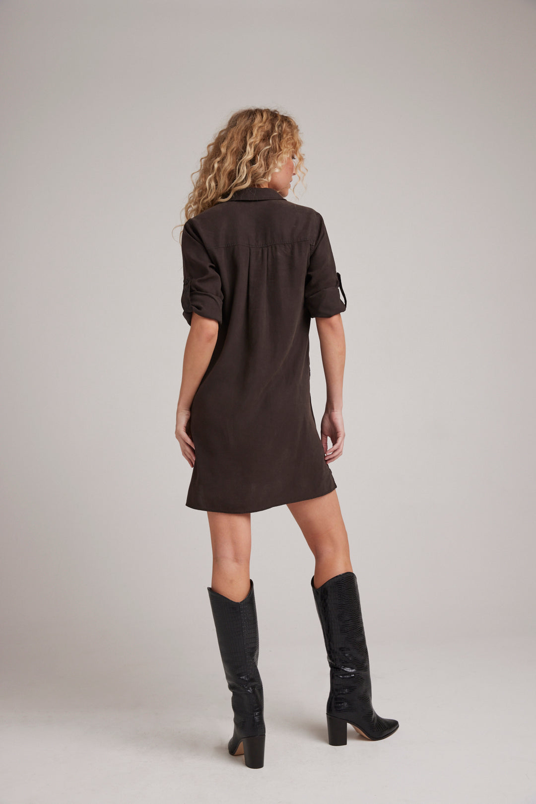 B6643-654-303 - LONG SLEEVE A-LINE DRESS