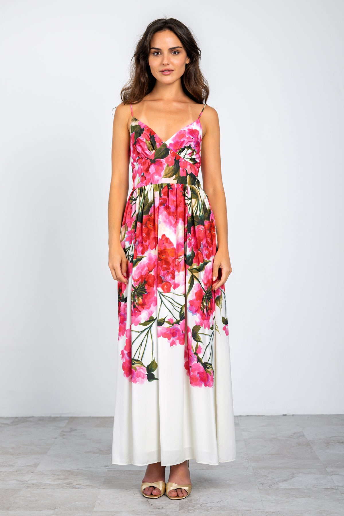 KAMILA 2 DRESS PINK/CREAM MULTI C / Small / BTE2365R23